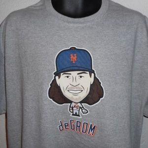 New York Mets Jacob DeGROM Caricature T Shirt